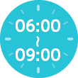 6：00～9：00