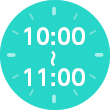 10：00～11：00