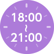 18：00～21：00